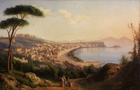 Щедрин С.Ф. Вид на Неаполь с дороги в Позилиппо. 1829.