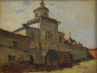 Радимов П.А. Монастырь в Хотькове. 1943