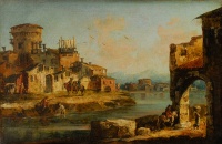 Гварди, Франческо (1712 – 1793). Венецианский пейзаж.